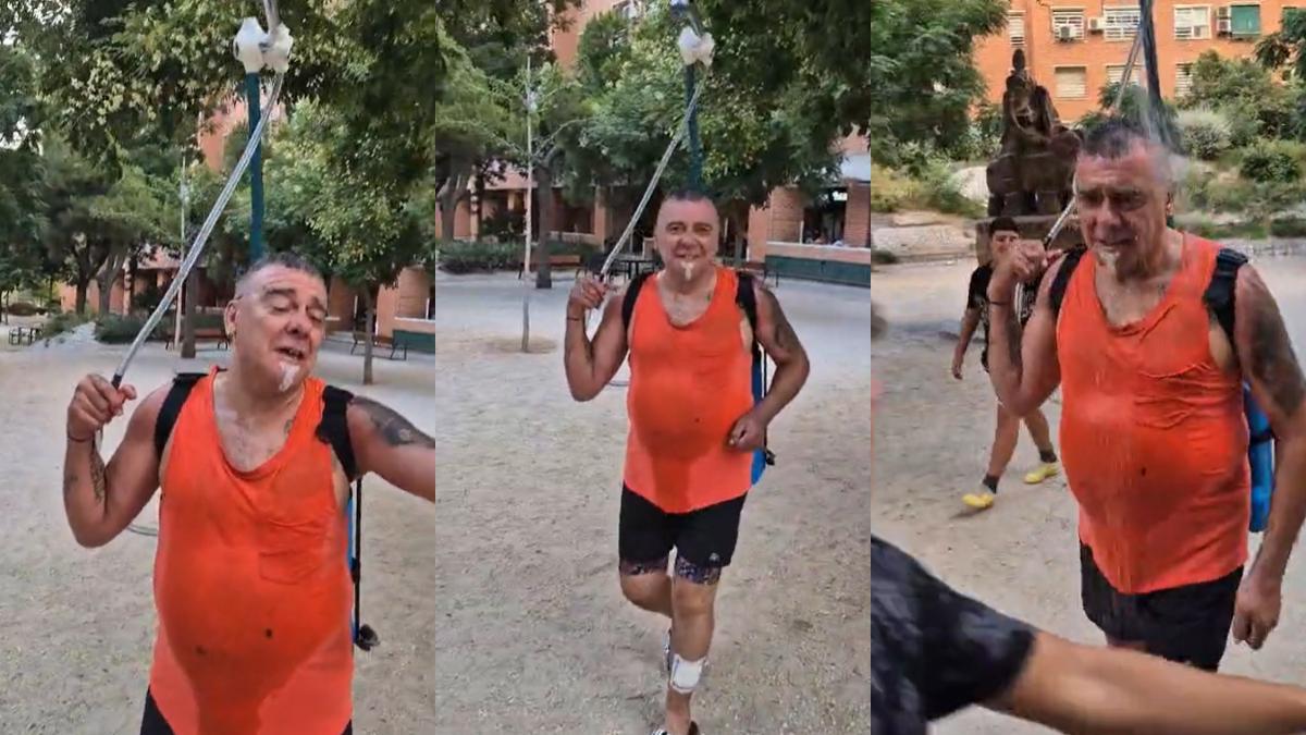 Diario Sport Un hombre se inventa un artefacto contra el calor y arrasa en redes: &quot;No conquistamos la luna porque...&quot;