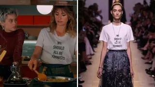Furor por la camiseta feminista y 'chic' de Dior que luce Penélope Cruz en 'Madres paralelas'