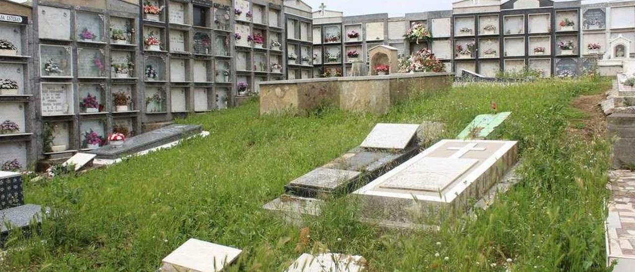 El cementerio de Viodo, donde supuestamente fueron enterrados dos cadáveres en julio de 1938.