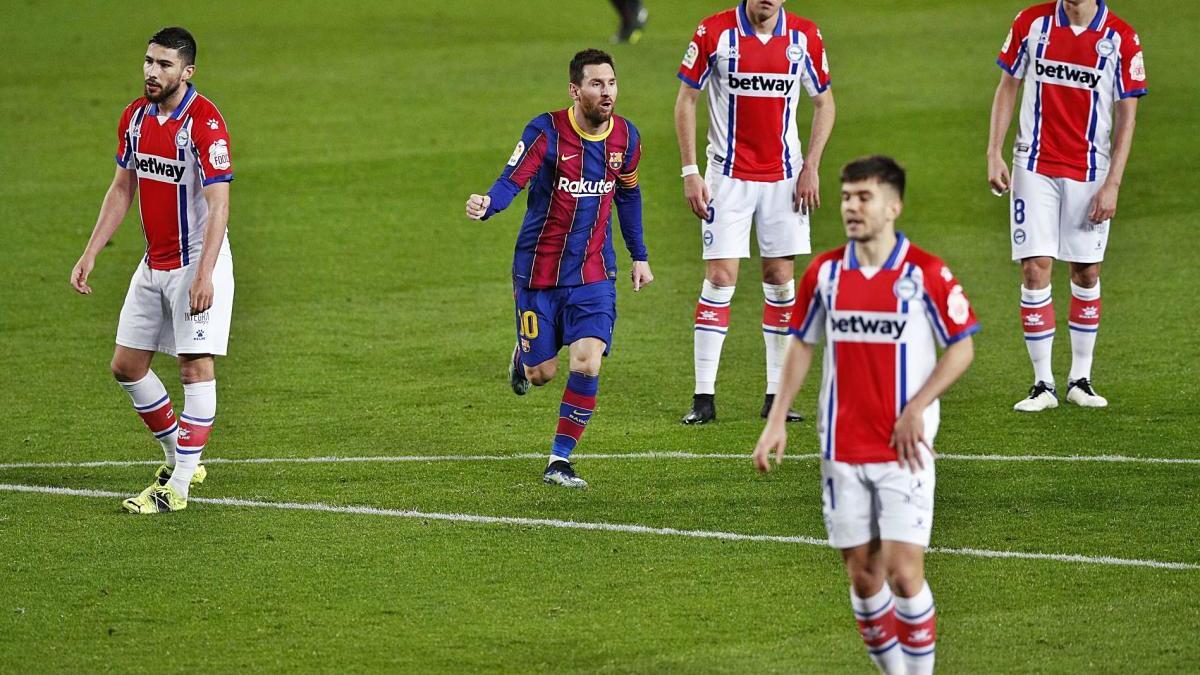 Messi ve de signar una brillant actuació aquest passat dissabte contra l&#039;Alabès al Camp Nou.