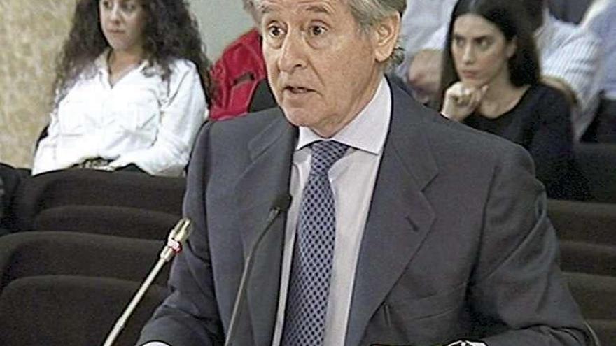 Miguel Blesa, durante su declaración en el juicio contra Elpidio Silva.