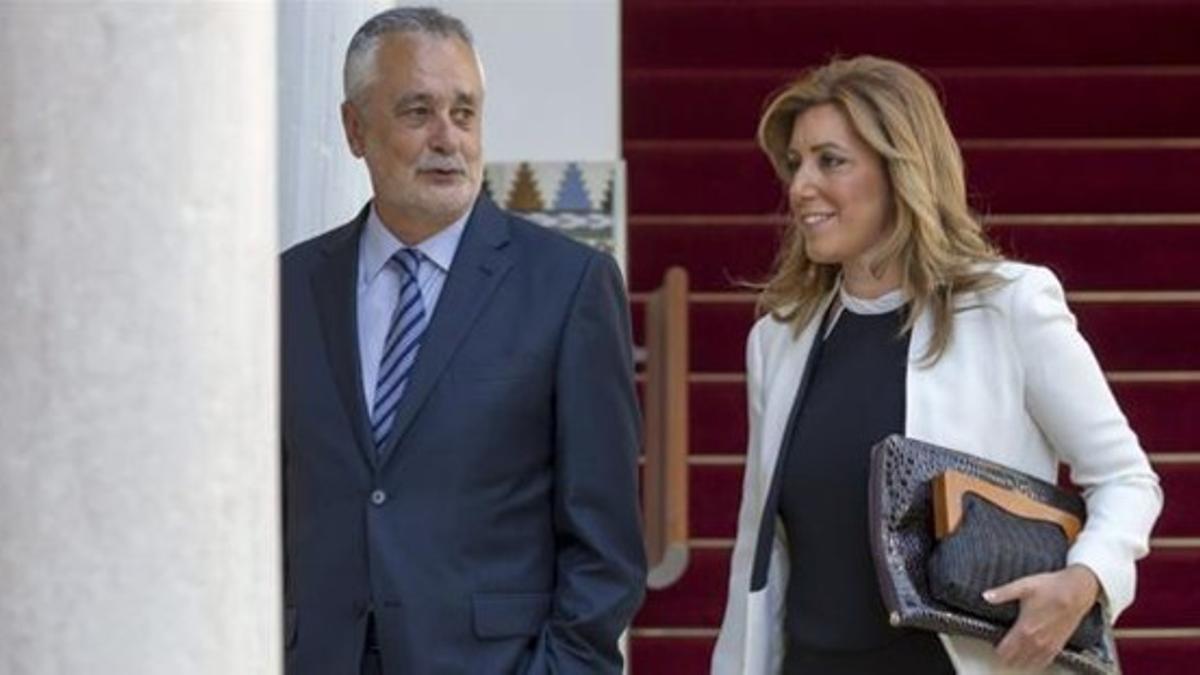 José Antonio Griñán y Susana Díaz .