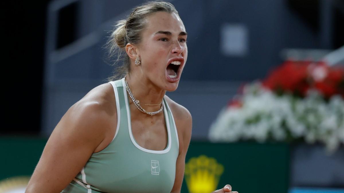 Aryna Sabalenka, en el Mutua Madrid Open