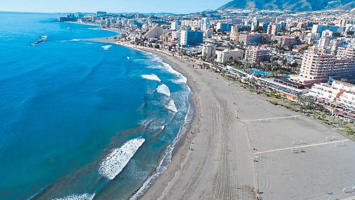 Vista de las playas de Benalmádena.