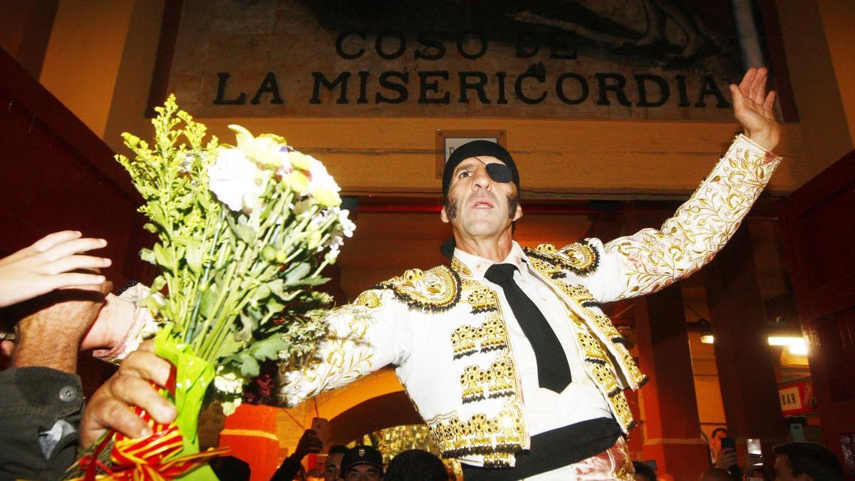 Juan José Padilla, el día de su retirada en 2018 en Zaragoza.