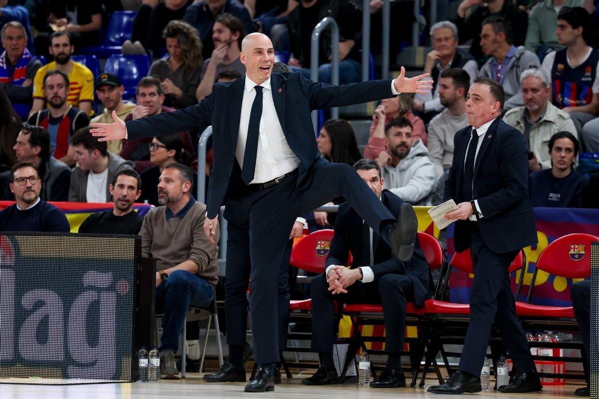 Peñarroya, durante el encuentro ante el Zalgiris