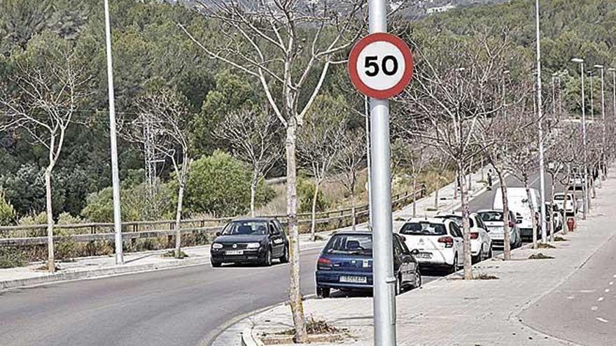 Calle Miquel LladÃ³ Oliver, en Palma, donde se produjo el atropello mortal en abril de 2017.