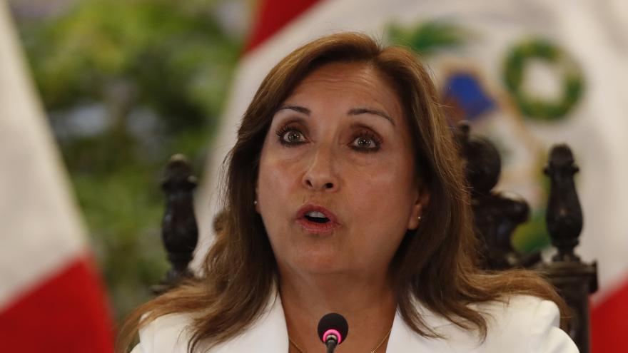 Dina Boluarte, presidenta de Perú.