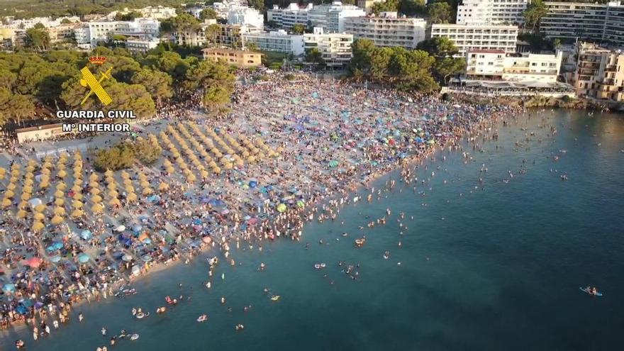 Eindrucksvolle Luftaufnahmen: So erlebte Santa Ponça die Sonnenfinsternis auf Mallorca