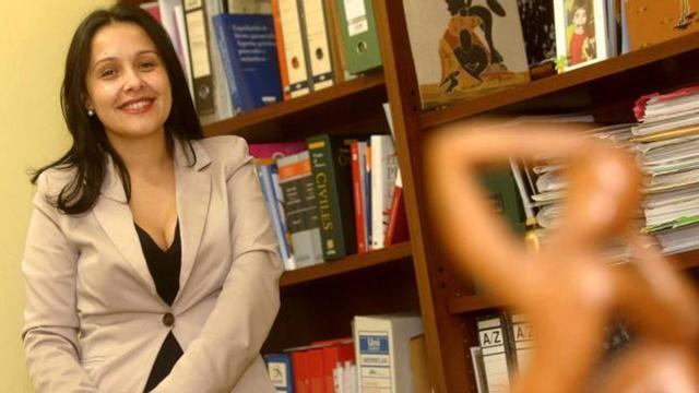 María Martín González, en su despacho de Mieres. | fernando geijo