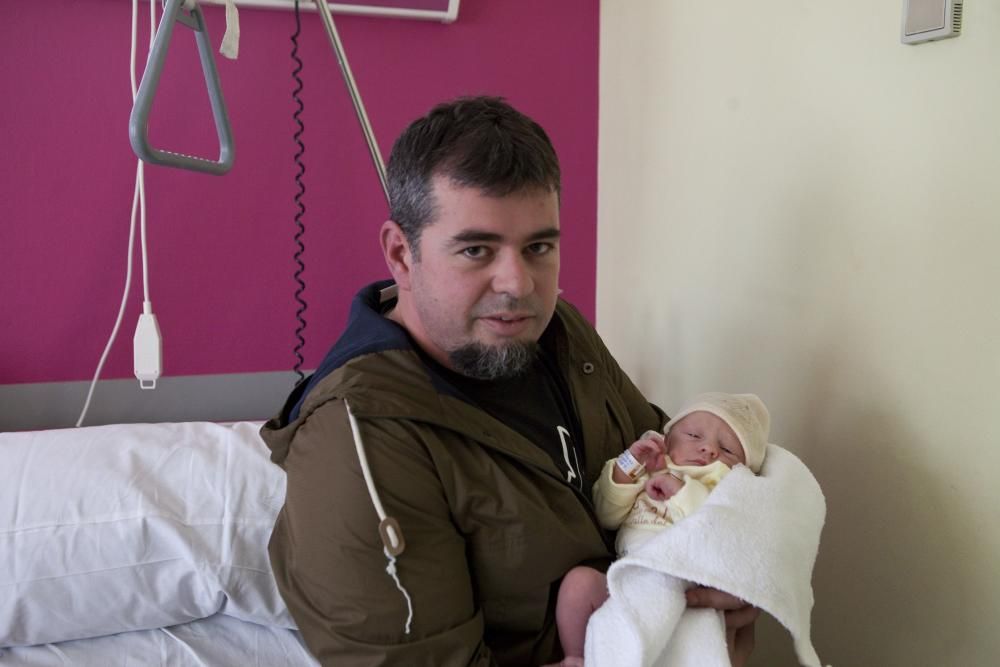 Leo, primer bebé del Hospital Valle del Nalón