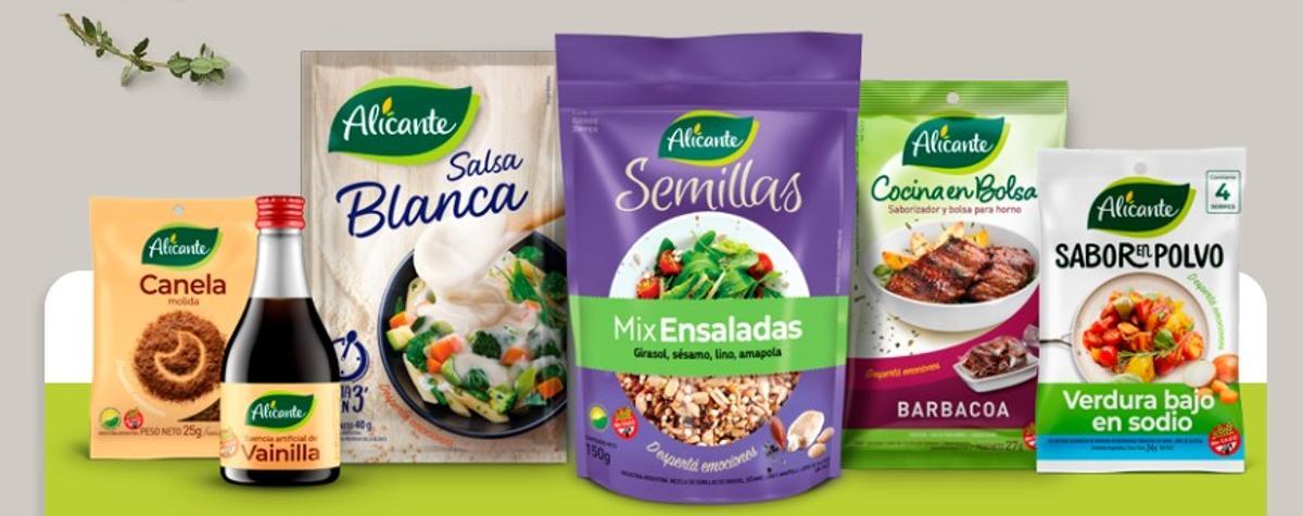 Algunos de los productos de la marca Alicante.