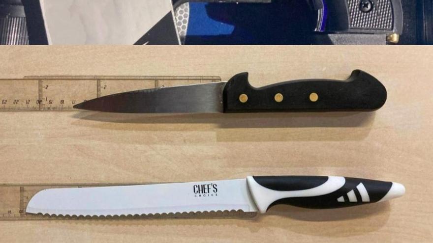 La Policia Local de Castelló deté un home per amenaçar la parella amb dos ganivets