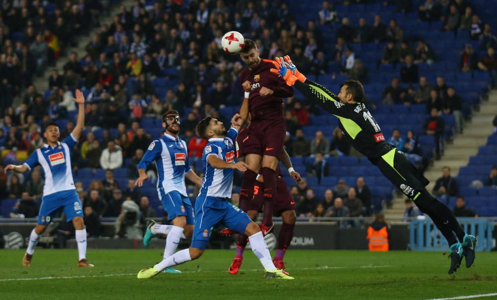 Les imatges de l'Espanyol-Barça de la Copa