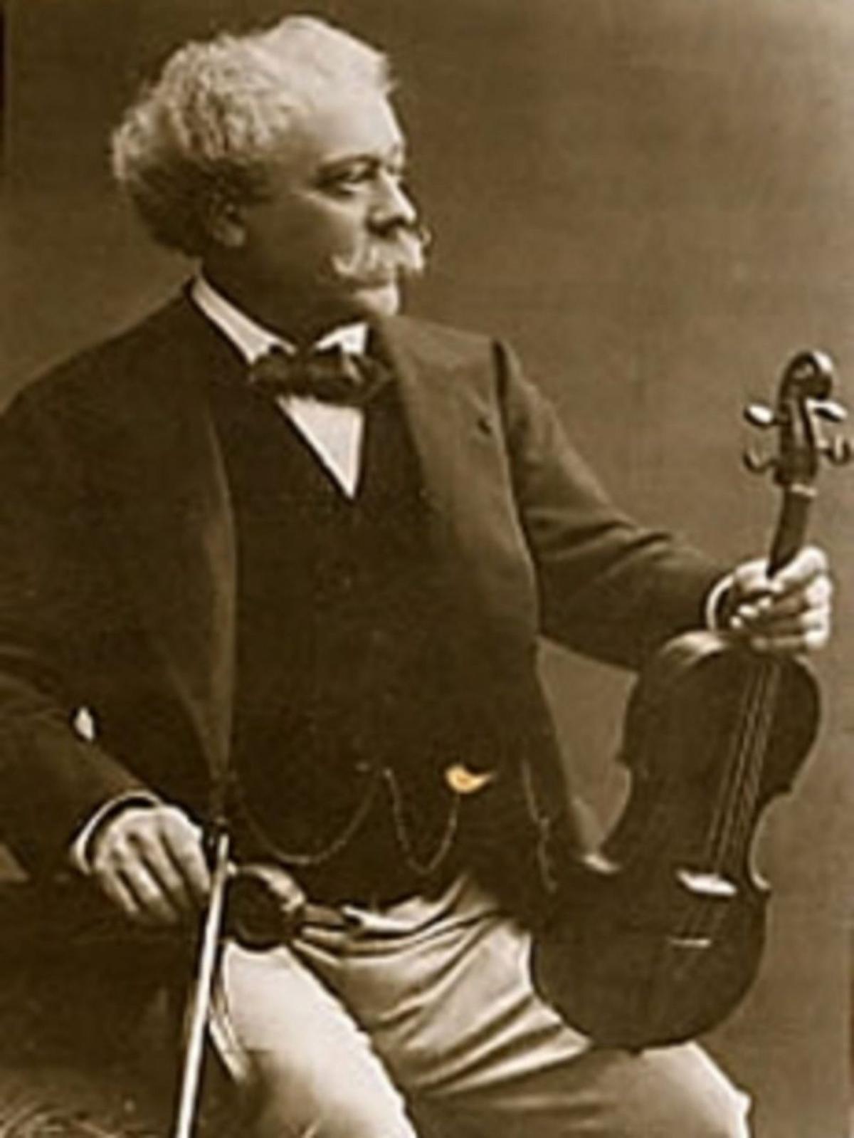 El violinista Pablo de Sarasate. 