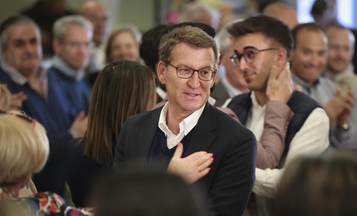 Núñez Feijóo en acto político en Cintruénigo (Navarra)