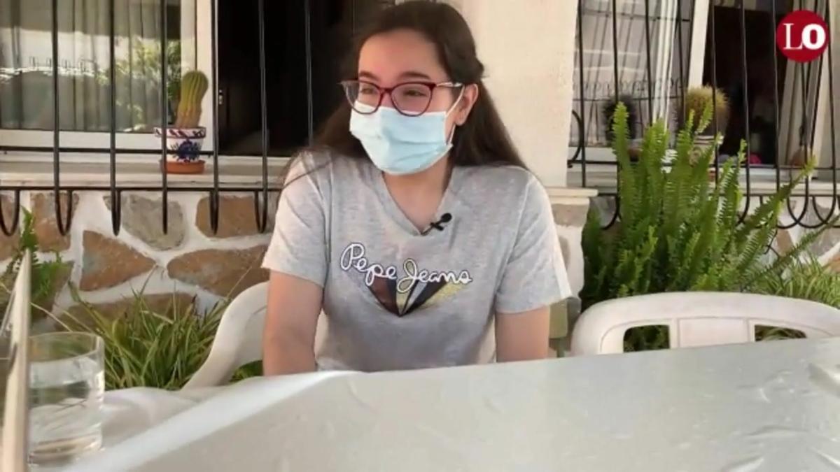 Una joven de 16 años de San Javier sufre ataques de tos continuos, secuela del coronavirus.