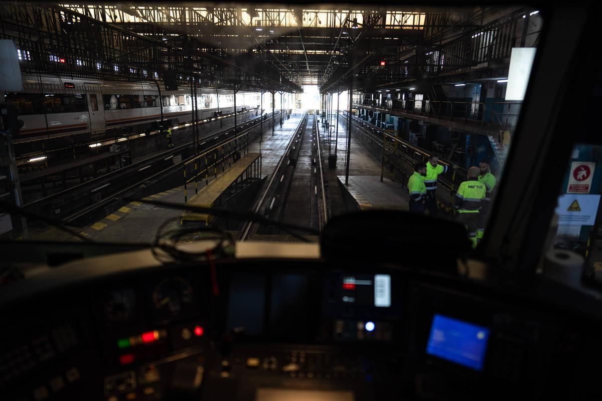 Visita a los talleres de Renfe en Sant Andreu Comtal