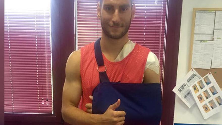 Iván, en el gimnasio de la ciudad deportiva este jueves