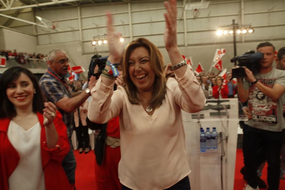 La presidenta andaluza Susana Díaz  en Gijón