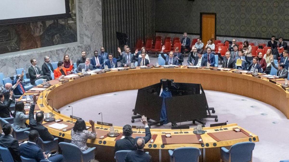 Reunió del Consell de Seguretat de l’ONU, el 23 de desembre.