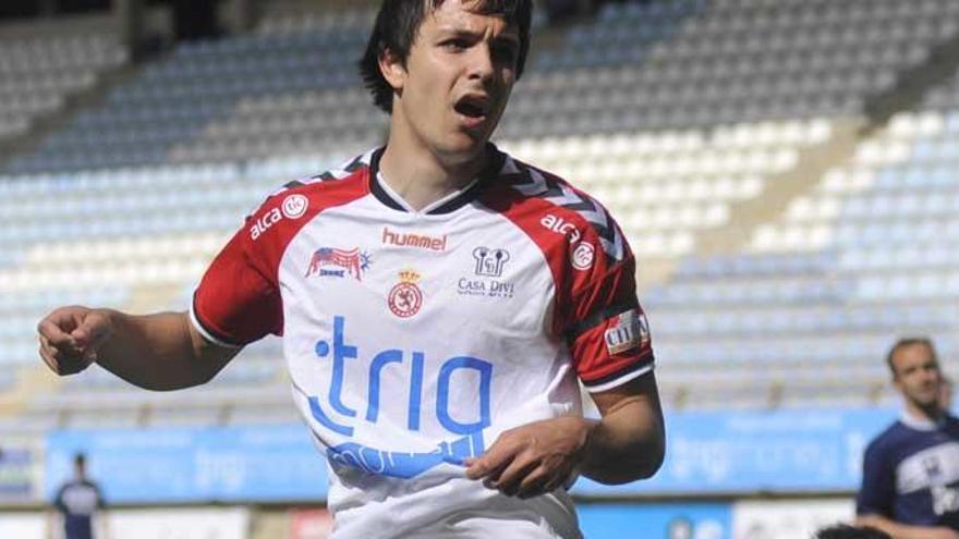 Javier Orodea con la camiseta de la Leonesa.