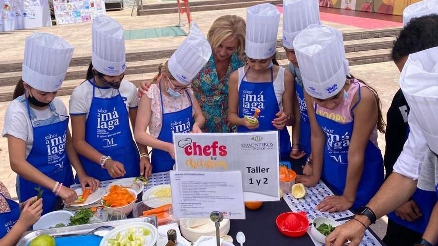 Arrancan los talleres ChefsForChildren impulsados por Sabor a Málaga con 37 cocineros y más de 150 escolares