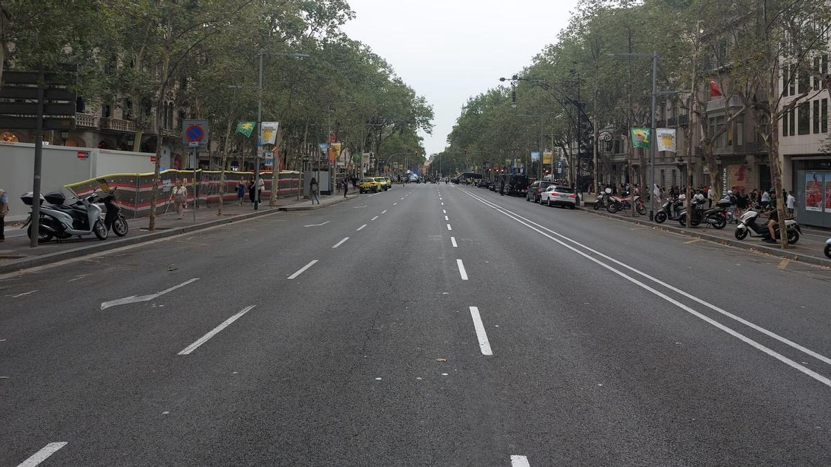 Tráfico y Rodalies interrumpidos en el centro de Barcelona