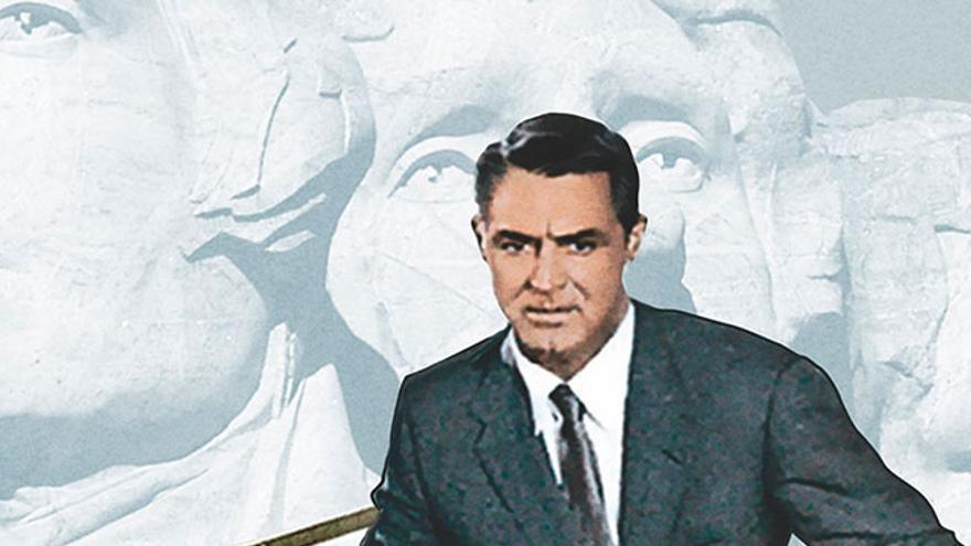 Cary Grant nun cartel de Coa morte nos talóns (1955).
