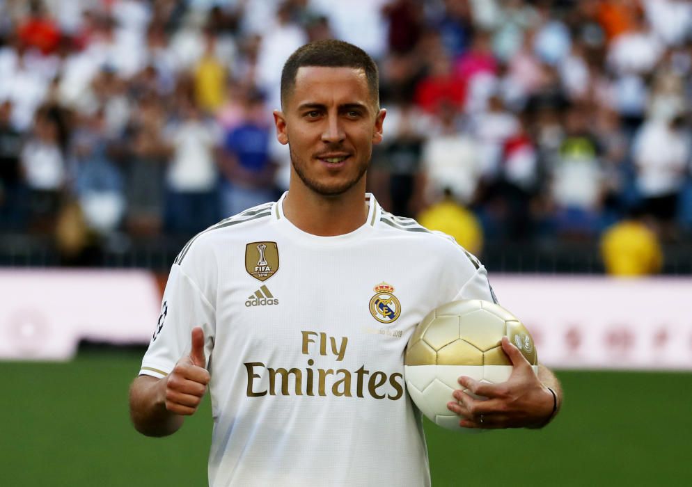 Presentación de Eden Hazard en el Bernabéu