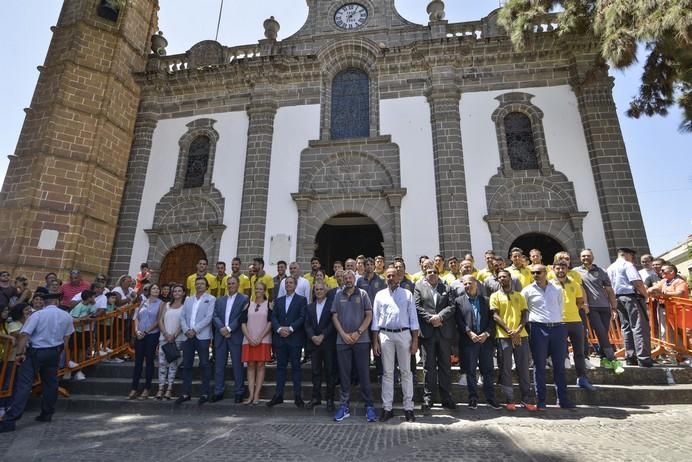 16/08/2017 TEROR. Visita de la UD Las Palmas a la Virgen del Pino en la Básilica de Teror. FOTO: J.PÉREZ CURBELO