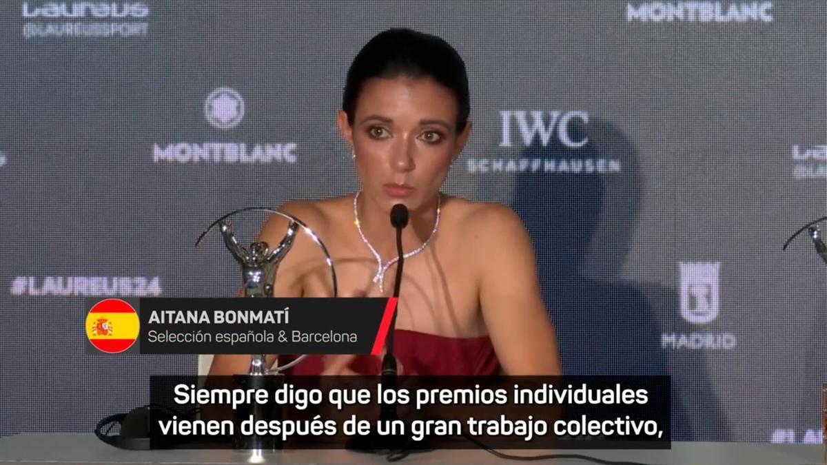 Aitana Bonmatí: "Los premios individuales vienen después de un gran trabajo colectivo"
