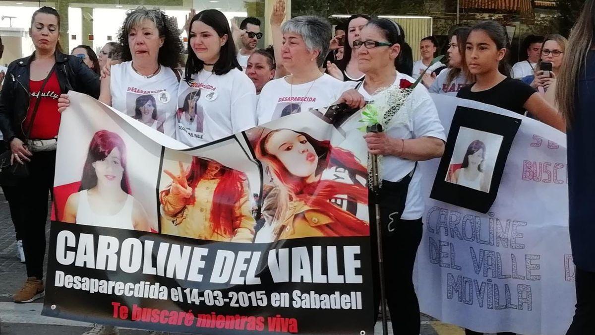 Imagen de archivo de una manifestación de apoyo a la familia de Caroline del Valle en Sabadell.