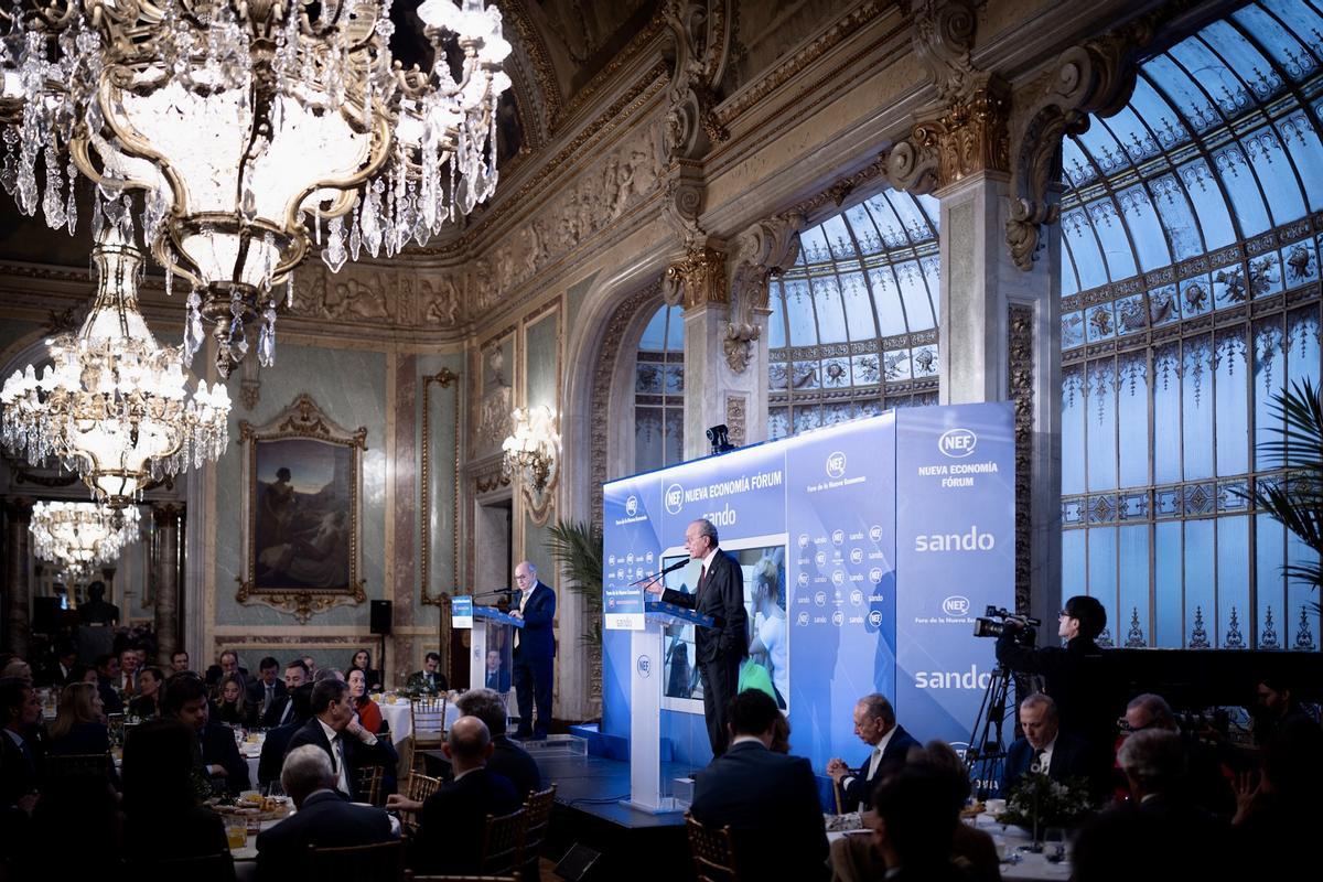 De la Torre, en el Foro Nueva Economía de Madrid.