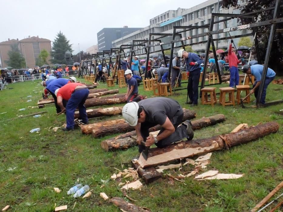 XXVIII Concurso Nacional de Entibadores Mineros en las fiestas de San Juan de Mieres