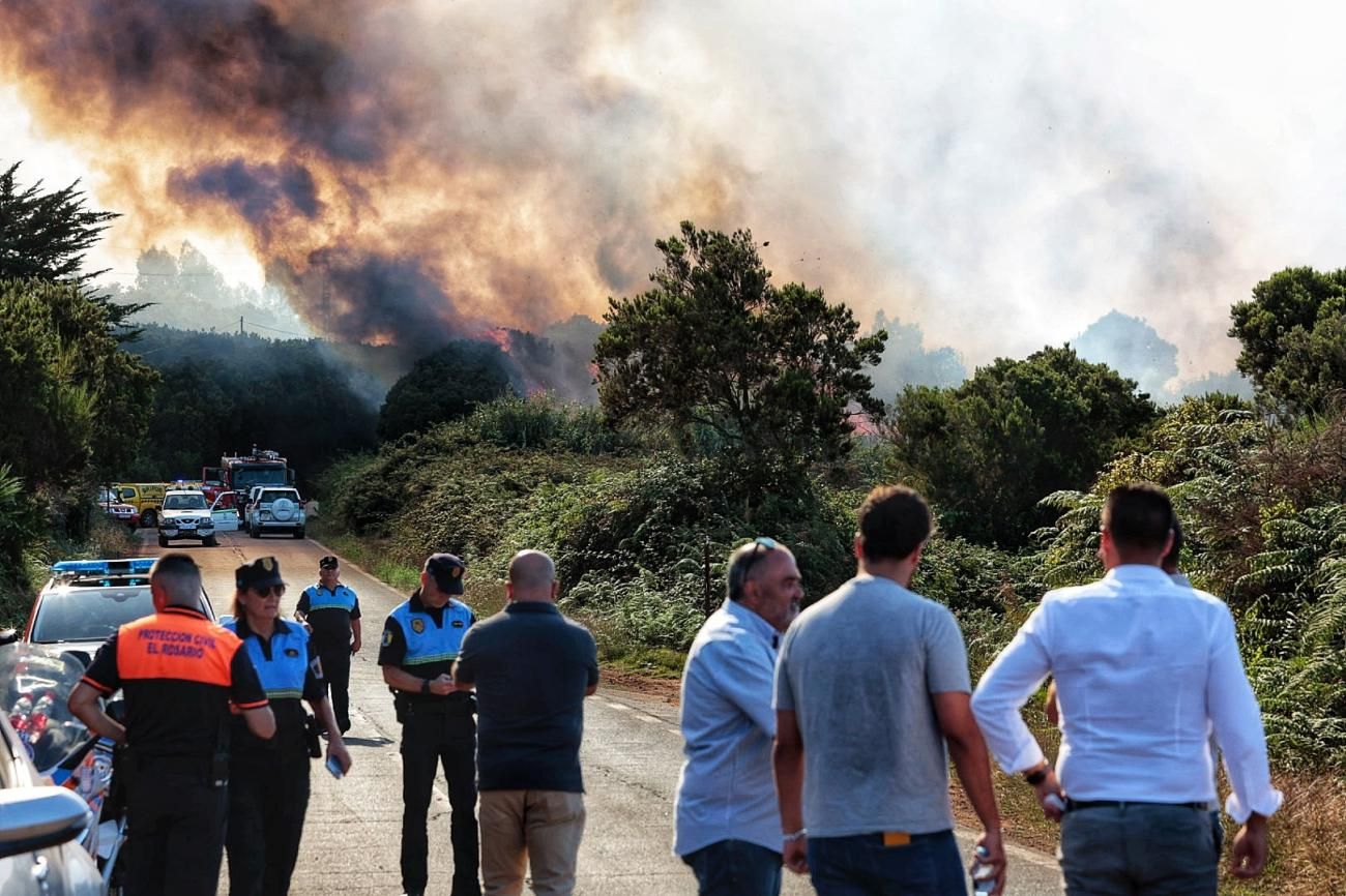 Incendio en La Laguna