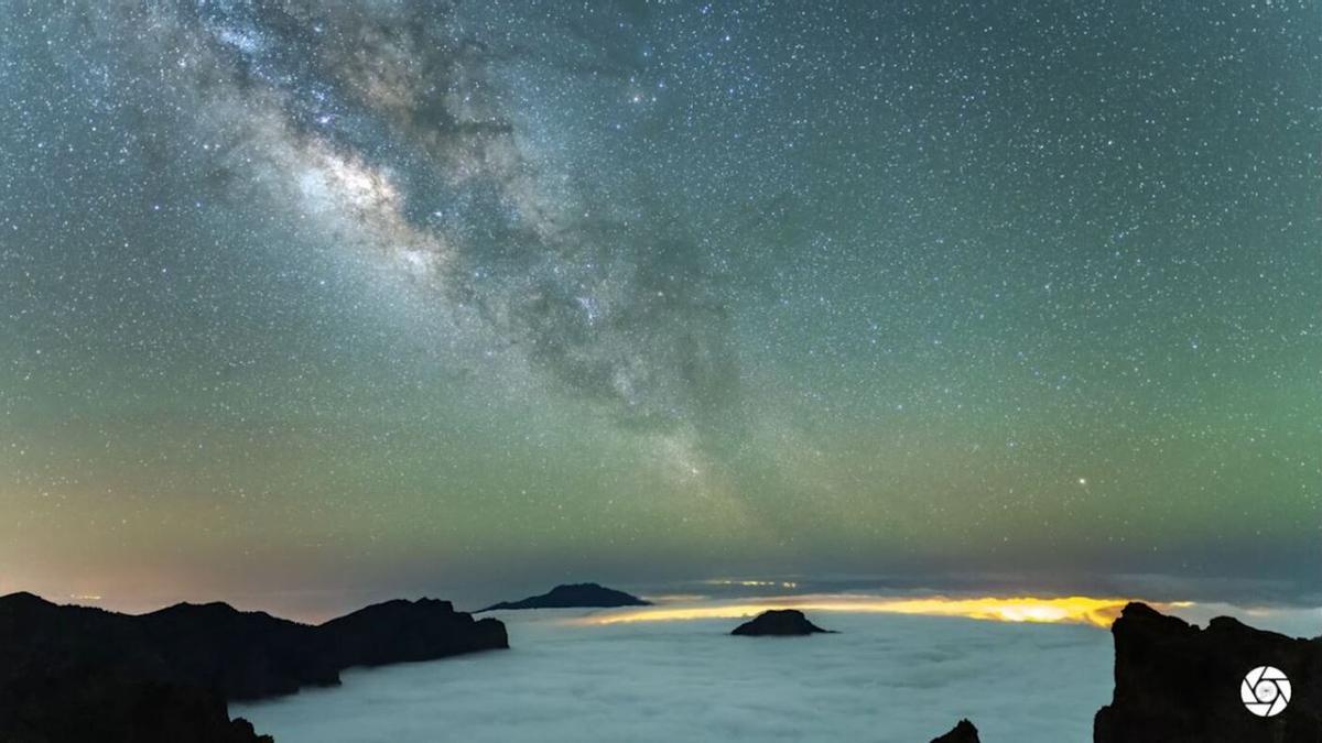 Cielo nocturno en La Palma.