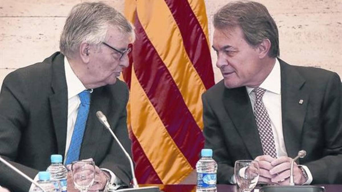 Eduardo Torres-Dulce junto al presidente Artur Mas, el pasado mes de julio.