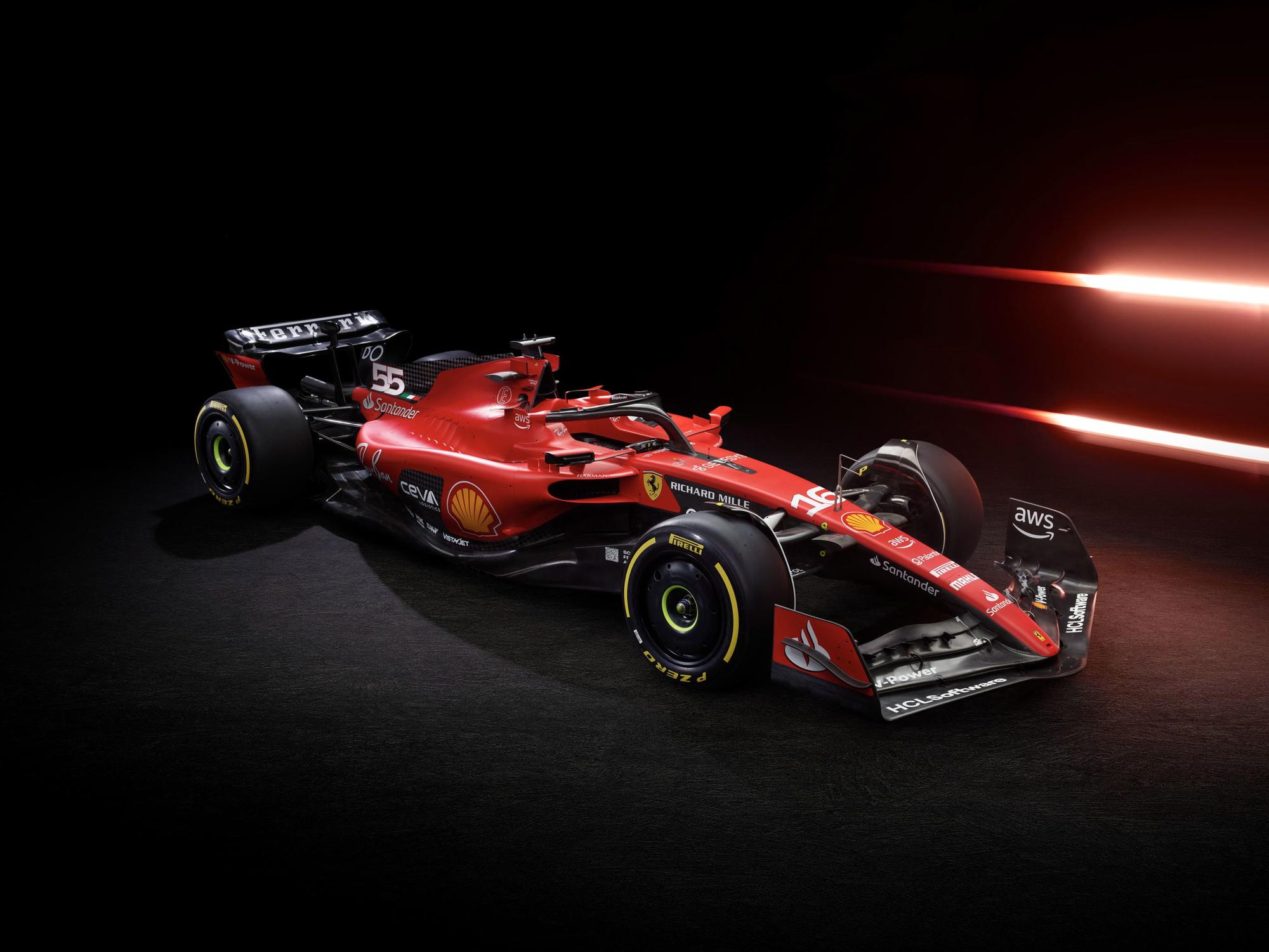 Ferrari presenta su nuevo SF-23 en pista