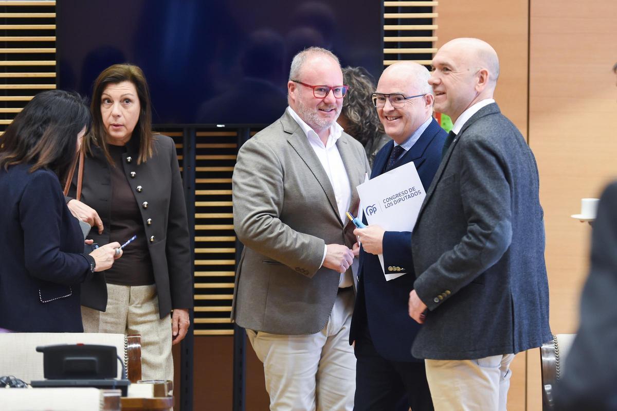 Avelino Mascarell, a su llegada a la comisión de la dana en el Congreso.
