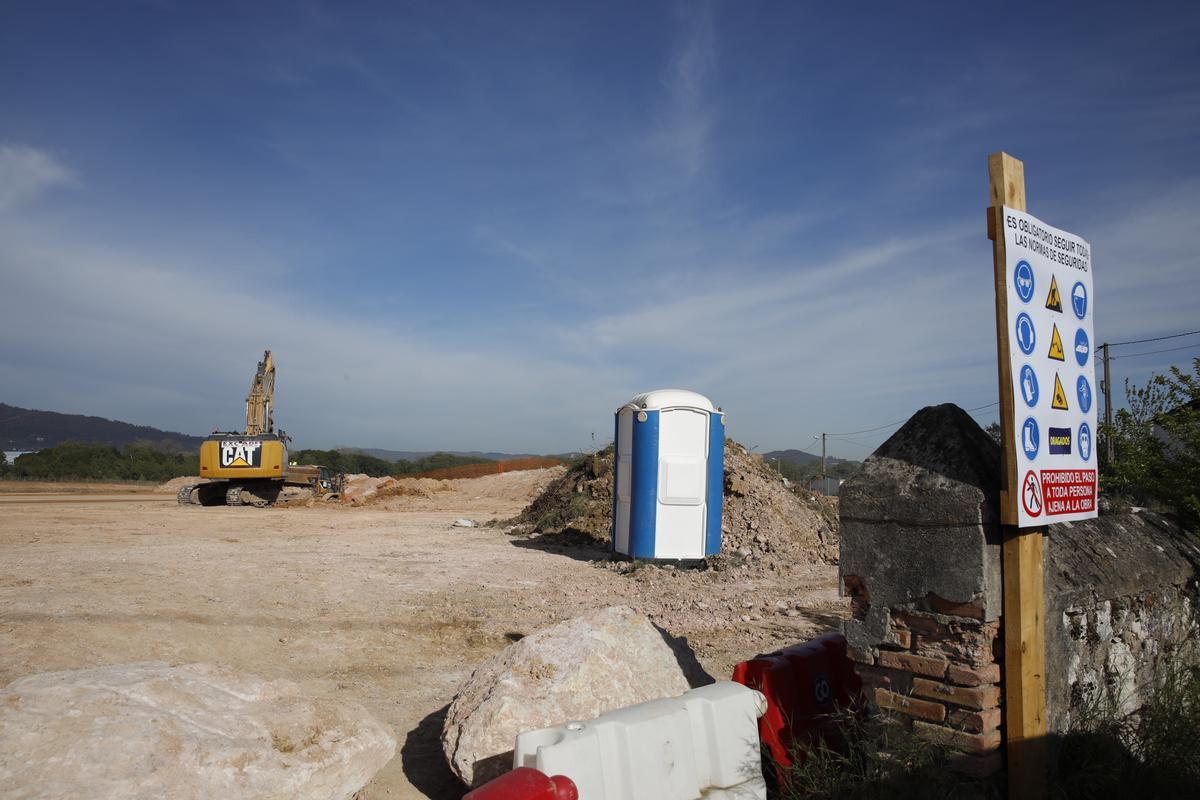 Despliegue y avance de las obras de Amazon en la parcela de Bobes