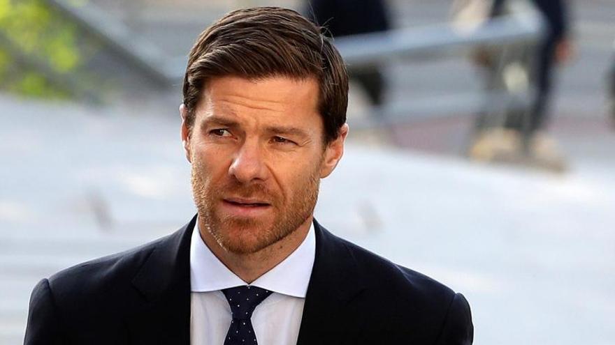 Xabi Alonso, a su llegada al juzgado.