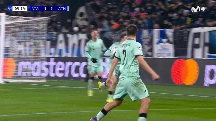 Nico Serrano desempata el partido contra el Atalanta