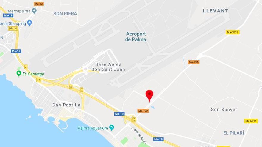 Das Gewerbegebiet Son Oms liegt direkt neben dem Flughafen von Mallorca.