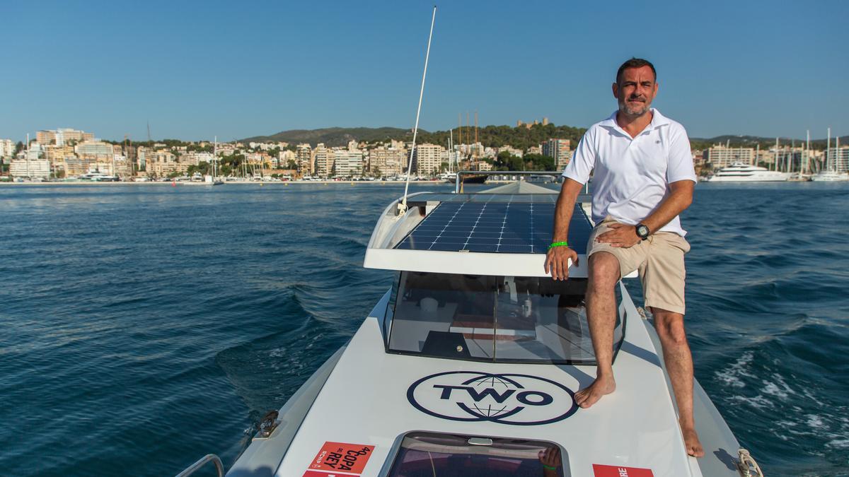 Marco Mendoza, director general de Trueworld, a bordo del Stenella durante la pasada edición.
