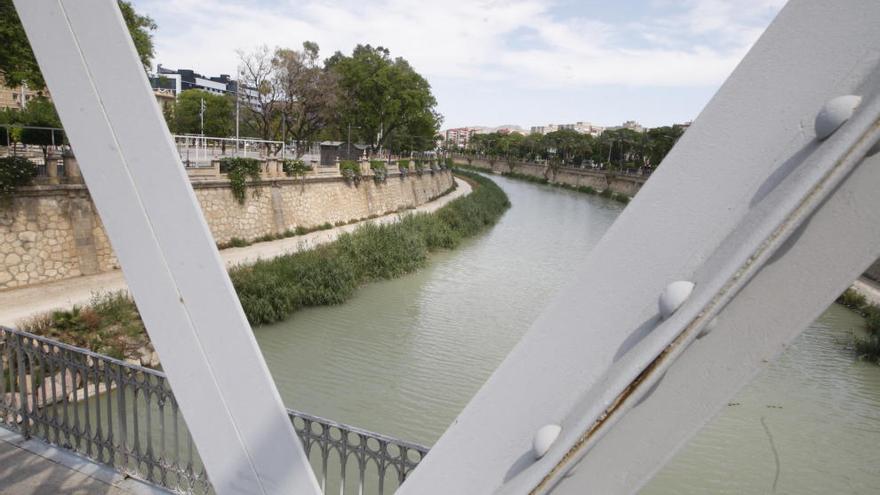 El Jardín Chino se encuentra en la margen izquierda del río Segura, entre el Puente de Hierro y el del Hospital.