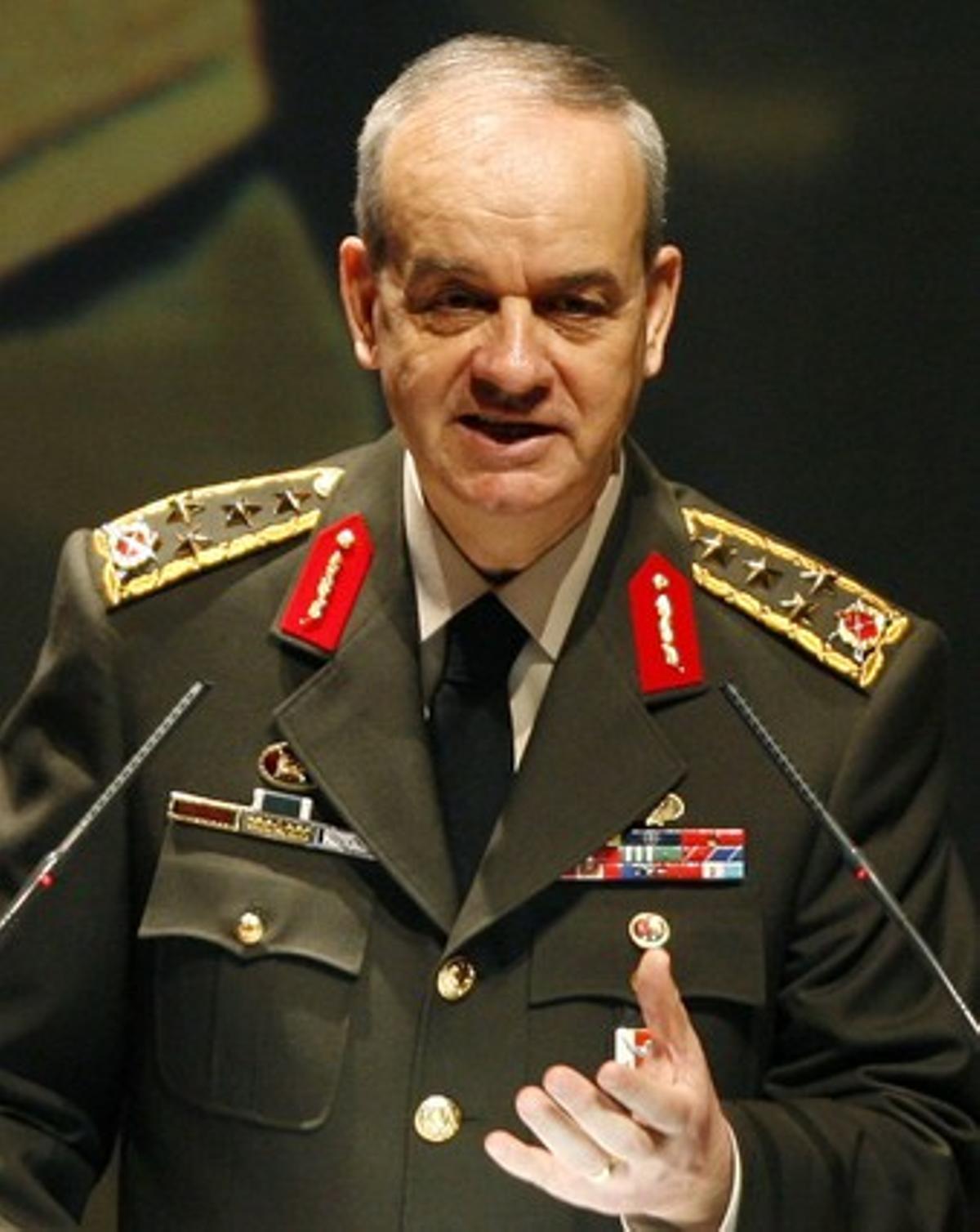 Ilker Basbug, en una intervenció a l’acadèmia militar d’Istanbul, l’abril del 2009.