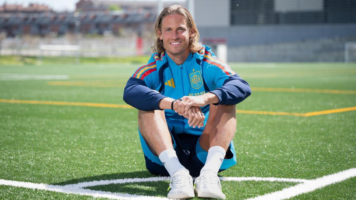 Marcos Llorente atendió a SPORT en Las Rozas