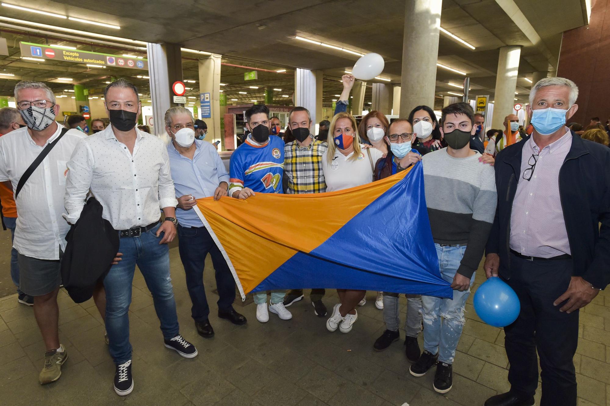 Llegada del Panadería Pulido San Mateo tras el ascenso