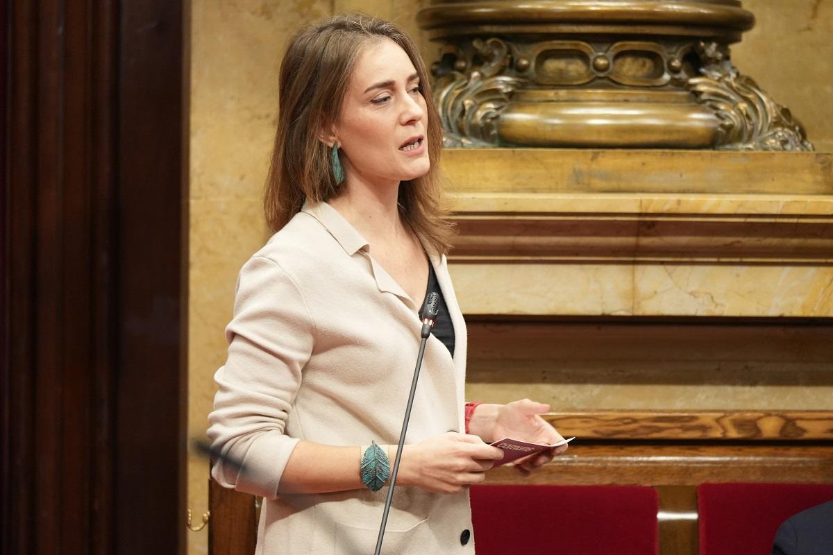 La presidenta del grupo de los Comuns en el Parlament, Jéssica Albiach